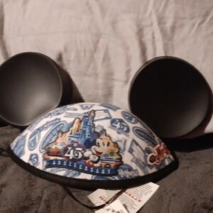 Disney 45th Anniversary Mickey Mouse Ears in Blue and Black